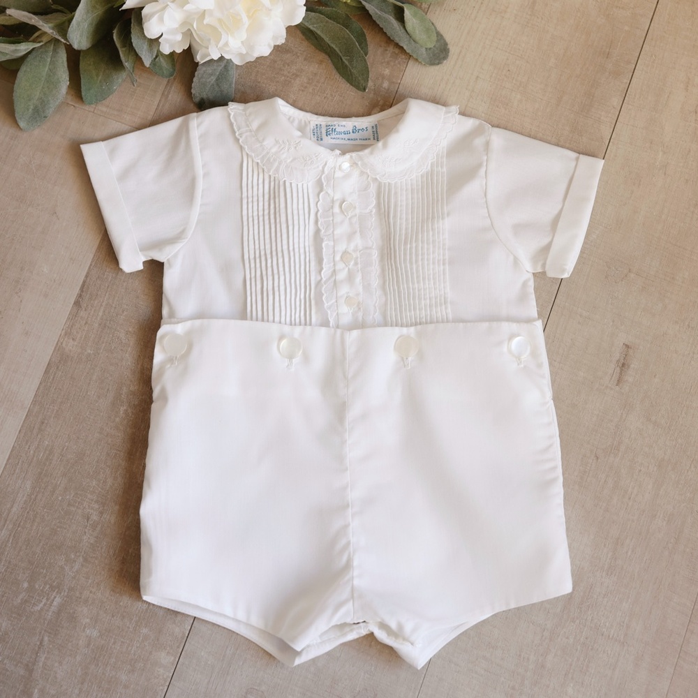 RARE Vintage White Bobby Suit Feltman Brother Special Occasion PERFECT Condition